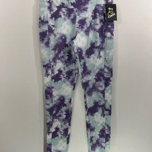 NWT Girls Size 14/16 XL X Large Art Class Blue Purple Tie Dye Active Gym Sports